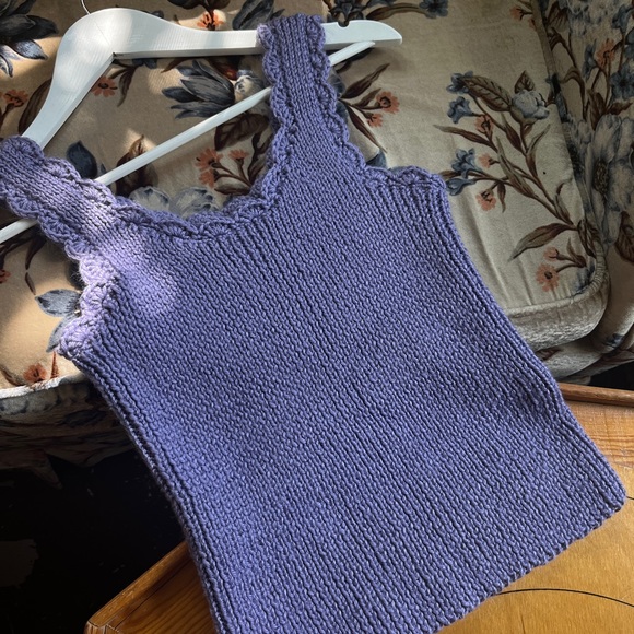 Handmade Knit Tank Top - Picture 1 of 5